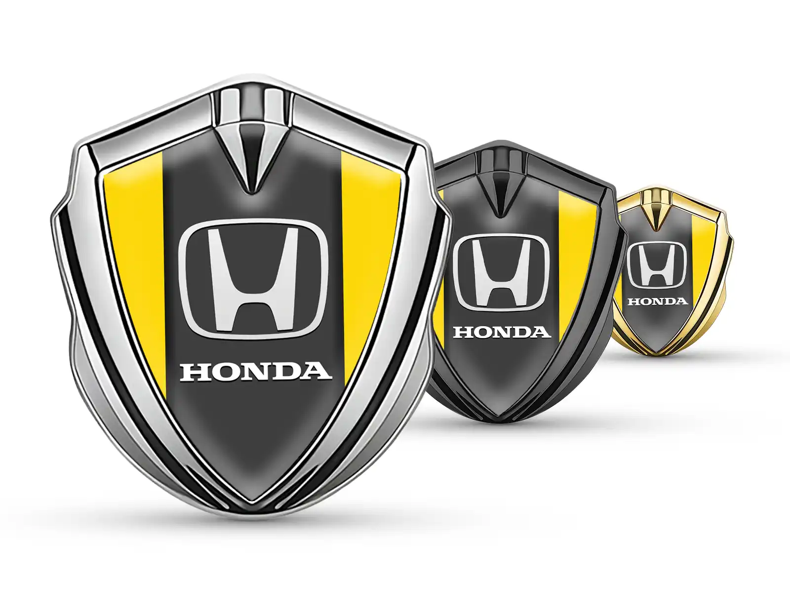 Honda Abzeichen Selbstklebend Pro Stil Legierung Finish